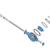 偏心蝶阀三维动画 结构拆解图 偏心蝶阀三维动画 结构拆解图