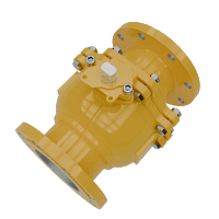 法兰连接浮动球阀三维动画 多视角展示图