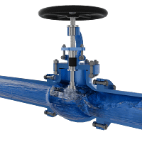 截止阀三维动画 内部流体开启特写图 截止阀三维动画 内部流体开启特写图