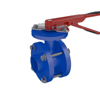 手动对夹式蝶阀三维动画 多视角展示图 手动对夹式蝶阀三维动画 多视角展示图