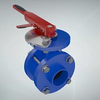 手动对夹式蝶阀三维动画 专业级素材整体外观图 手动对夹式蝶阀三维动画 专业级素材整体外观图