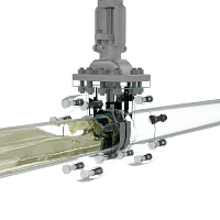 明杆闸阀三维动画 流体关闭演示图 明杆闸阀三维动画 流体关闭演示图