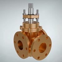 三通旋塞阀三维动画 带内部结构整体外观图 三通旋塞阀三维动画 带内部结构整体外观图