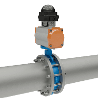 气动蝶阀三维动画 多视角商用展示图 气动蝶阀三维动画 多视角外观展示图