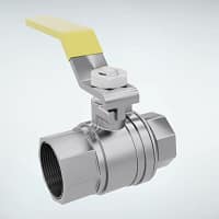 不锈钢手动球阀三维动画 专业级素材整体外观图 不锈钢手动球阀三维动画 专业级素材整体外观图