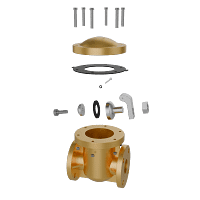 旋启式止回阀三维动画 内部核心部件拆解图 旋启式止回阀三维动画 内部核心部件拆解图