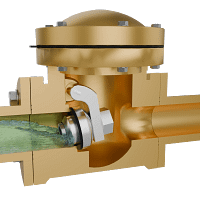 旋启式止回阀三维动画 内部密封防倒流特写图 旋启式止回阀三维动画 内部密封防倒流特写图