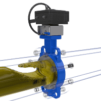 涡轮对夹式蝶阀三维动画 内部密封防泄漏特写图 涡轮对夹式蝶阀三维动画 内部密封防泄漏特写图