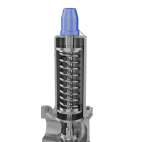 弹簧式安全阀三维动画 内部多视角特写图 弹簧式安全阀三维动画 内部多视角特写图