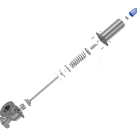 弹簧式安全阀三维动画 内部核心部件拆解图 弹簧式安全阀三维动画 内部核心部件拆解图