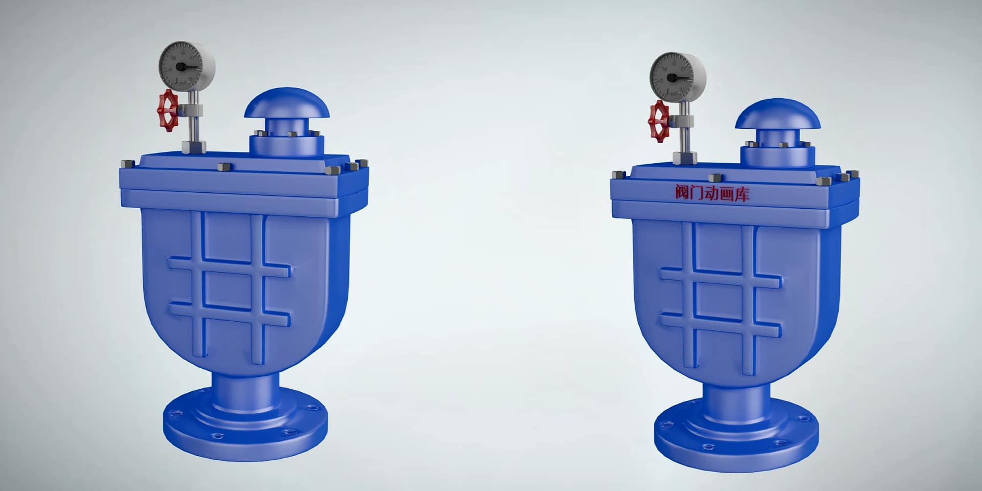 排气阀工作原理三维动画 3 排气阀三维动画 内部结构品牌定制对比图