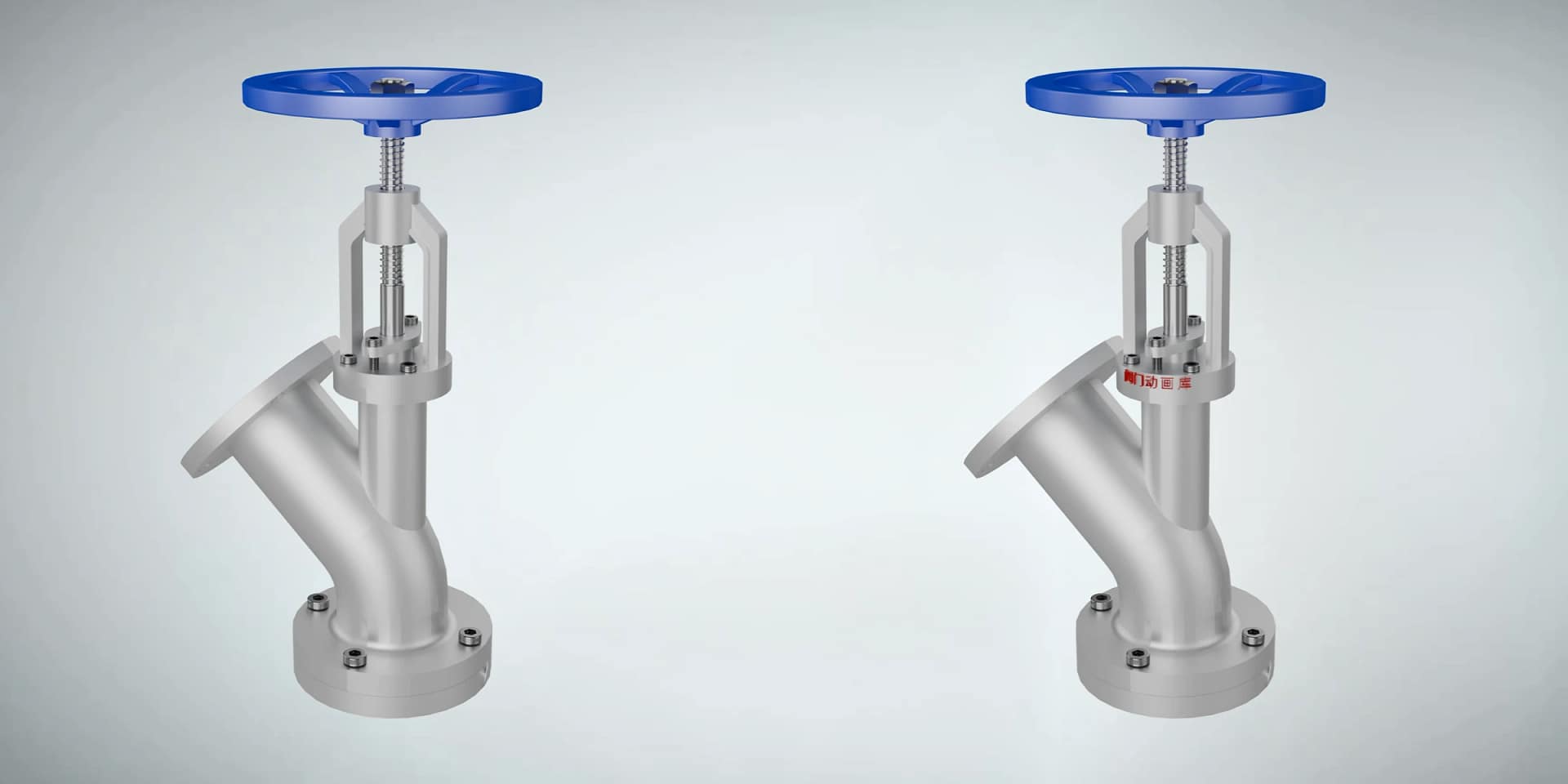 放料阀工作原理三维动画 3 放料阀三维动画 内部结构品牌定制对比图