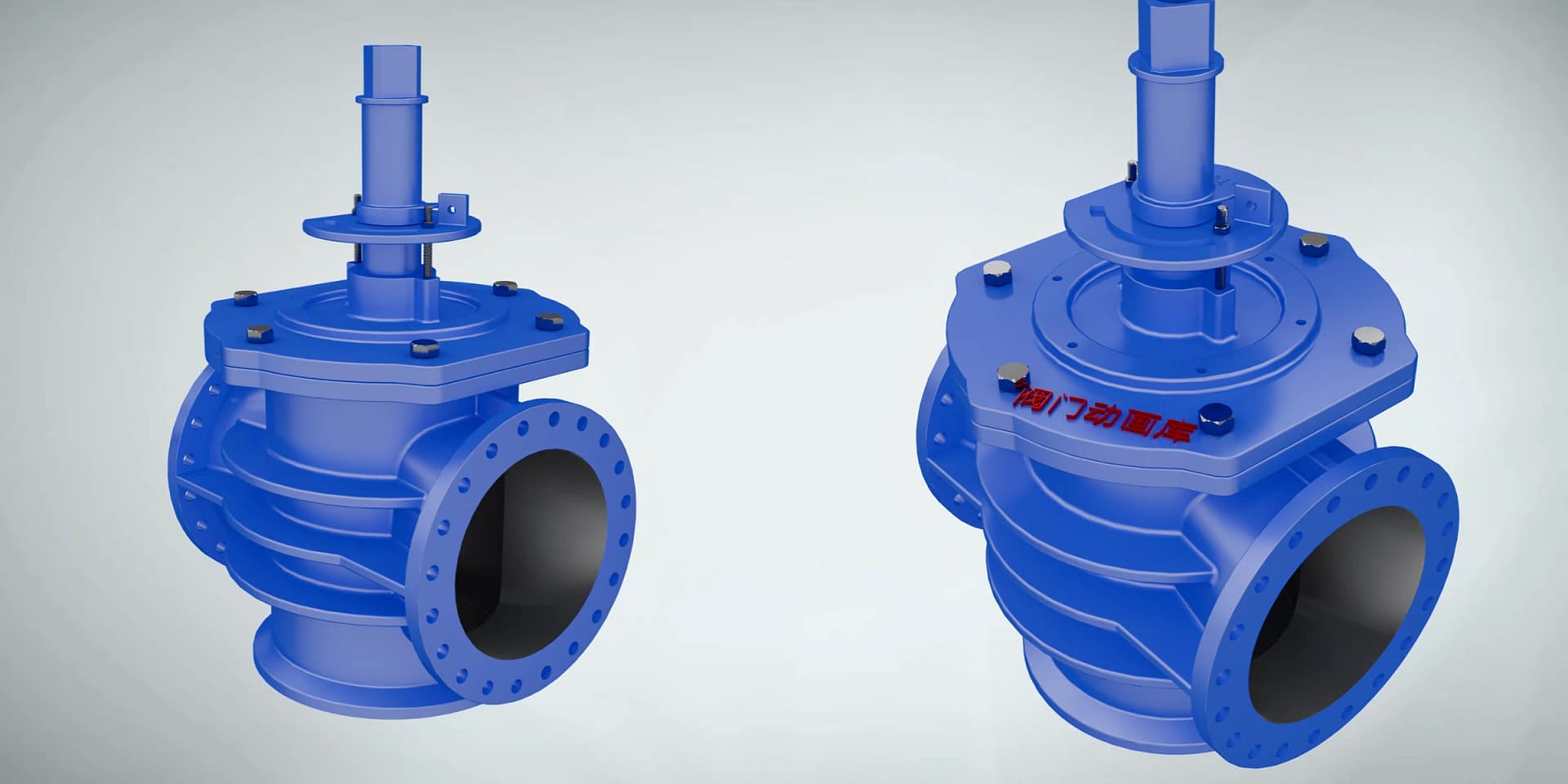 偏心旋塞阀工作原理三维动画 3 偏心旋塞阀三维动画 内部结构品牌定制对比图