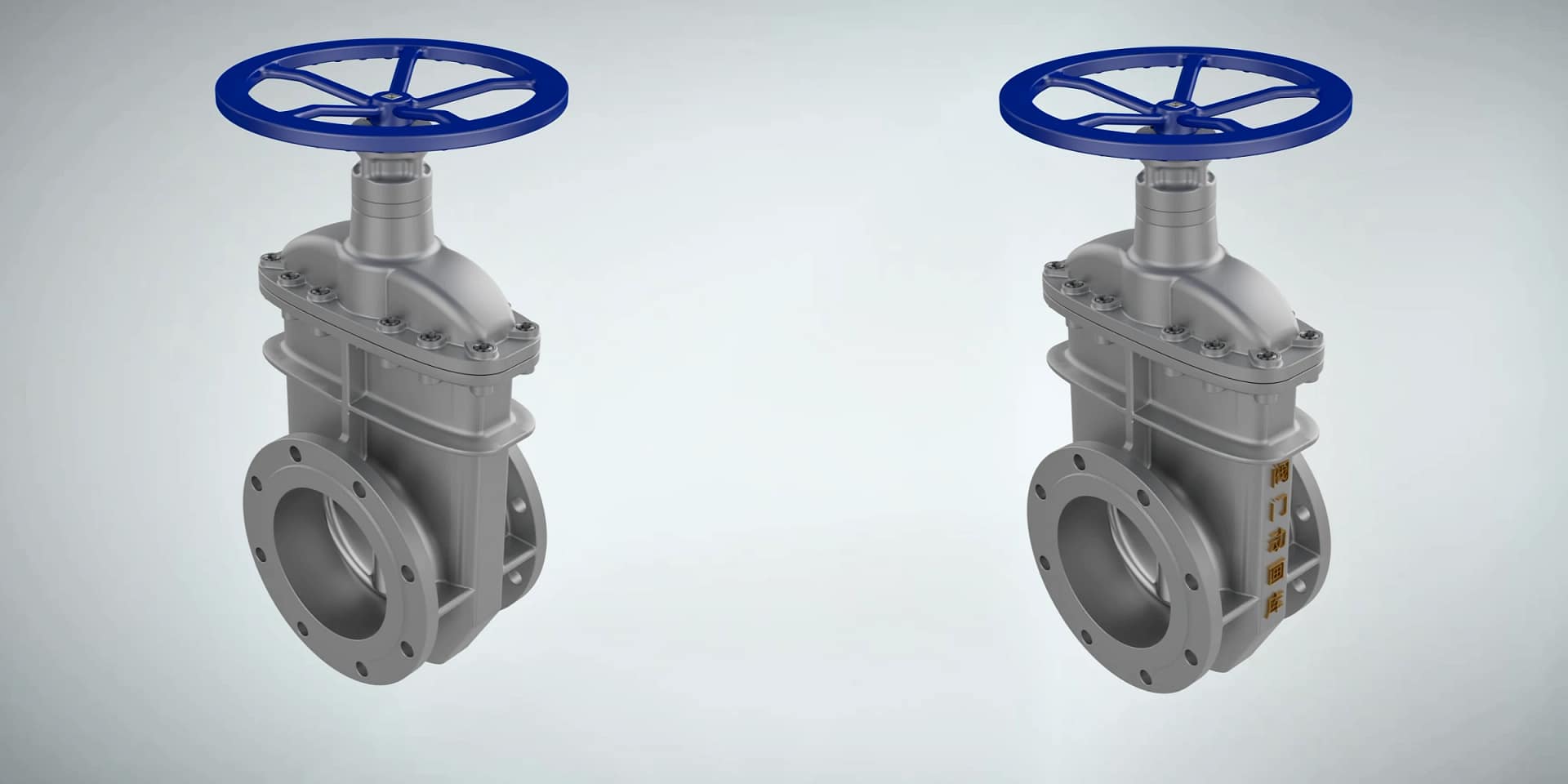 暗杆闸阀工作原理三维动画 3 暗杆闸阀三维动画 品牌半定制对比图