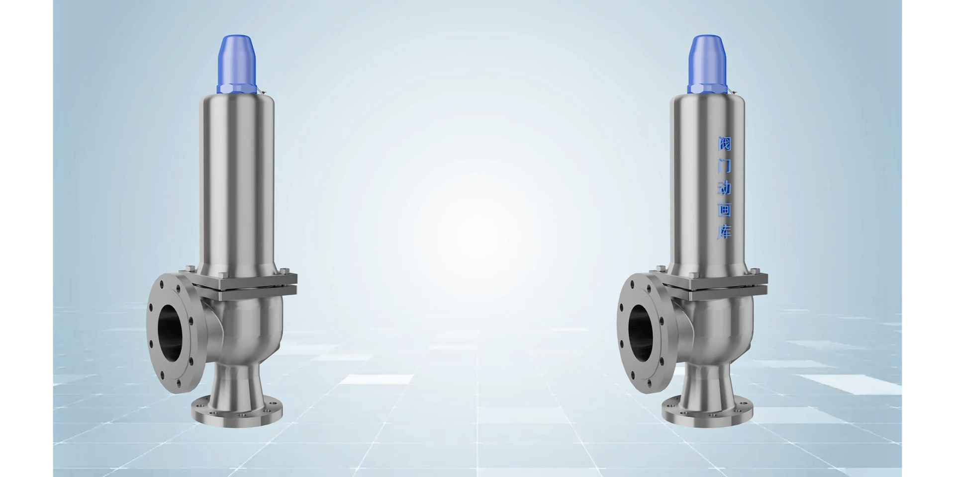 安全阀工作原理三维动画 3 弹簧式安全阀三维动画 内部结构品牌定制对比图