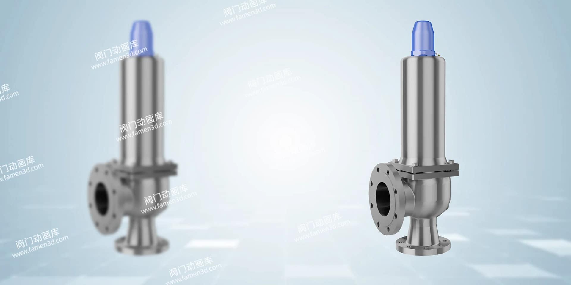 安全阀工作原理三维动画 2 弹簧式安全阀三维动画 内部细节画质对比图