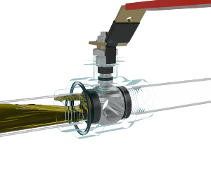 brass-ball-valve-3d-animation-fluid-close 黄铜球阀|流体模拟短视频素材