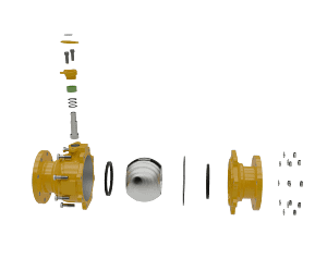 flange-connected-floating-ball-valve-3d-animation-exploded-view 浮动球阀|组装演示短视频素材