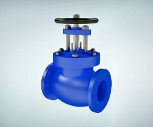 globe-valve-3d-animation-overall-appearance 截止阀|整体展示短视频素材