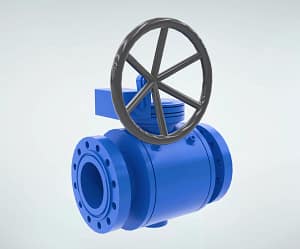 manual-turbine-ball-valve-3d-animation-overall-appearance 手动涡轮球阀|整体展示短视频素材