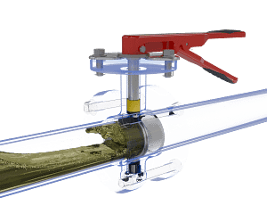 manual-wafer-butterfly-valve-3d-animation-fluid-close 手动对夹式蝶阀流体模拟短视频素材