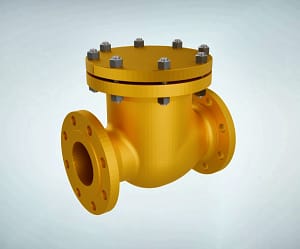 swing-check-valve-internal-structure-3d-animation-overall-appearance-v2 旋启式止回阀|整体展示短视频素材