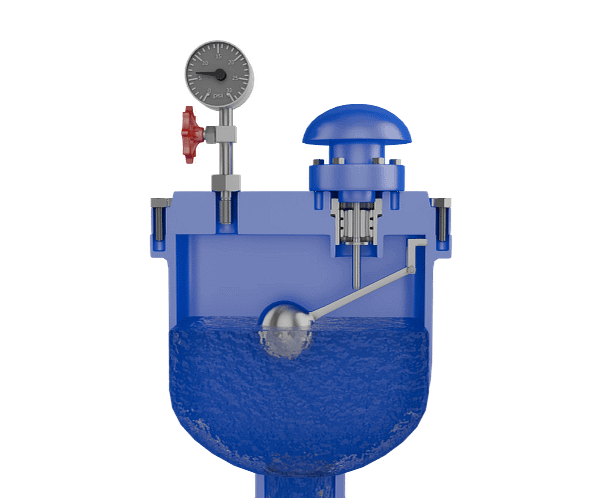 排气阀三维动画 内部密封防进气特写图 排气阀三维动画 内部密封防进气特写图