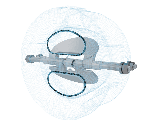 蝶式止回阀三维动画 内部多视角特写图 蝶式止回阀三维动画 内部多视角特写图