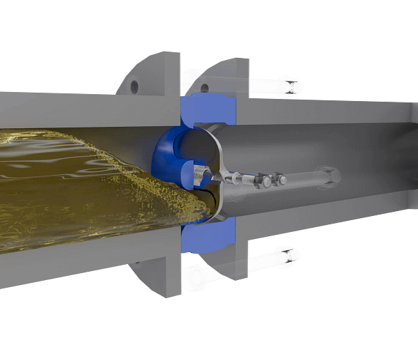 蝶式止回阀三维动画 内部密封防倒流特写图 蝶式止回阀三维动画 内部密封防倒流特写图