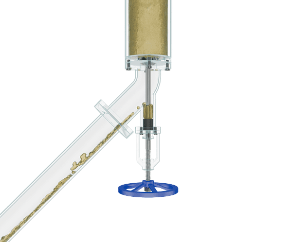 放料阀三维动画 内部密封防滴漏特写图 放料阀三维动画 内部密封防滴漏特写图