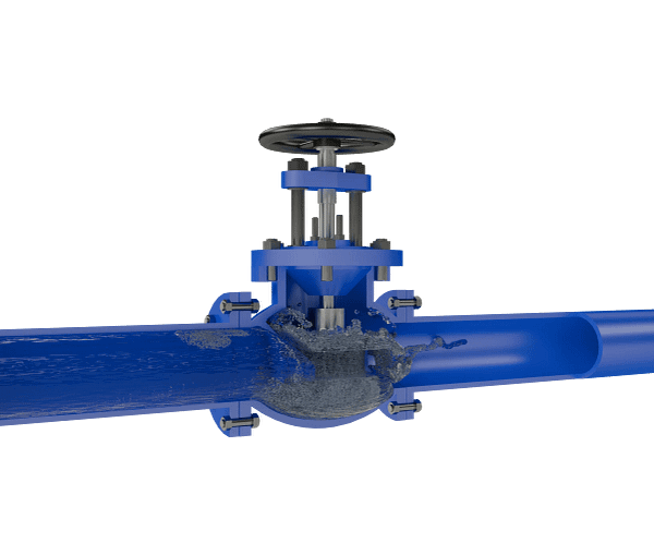 截止阀三维动画 流体关闭演示图 截止阀三维动画 流体关闭演示图