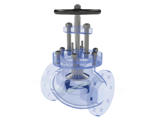globe-valve-3d-animation-multi-angle 截止阀工作原理三维动画