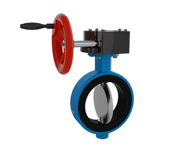 手动涡轮对夹蝶阀三维动画 多视角展示图 手动涡轮对夹蝶阀三维动画 多视角展示图