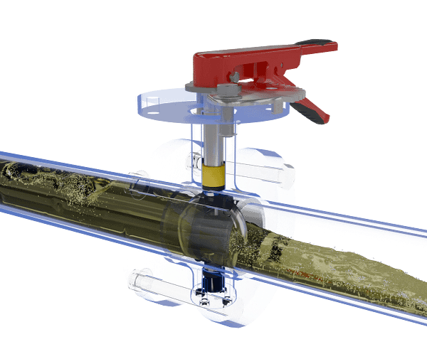 手动对夹式蝶阀三维动画 流体开启演示图 手动对夹式蝶阀三维动画 流体开启演示图