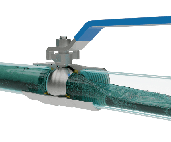 不锈钢手动球阀三维动画 流体开启演示图 不锈钢手动球阀三维动画 流体开启演示图