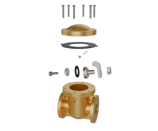 旋启式止回阀三维动画 内部核心部件拆解图 旋启式止回阀三维动画 内部核心部件拆解图