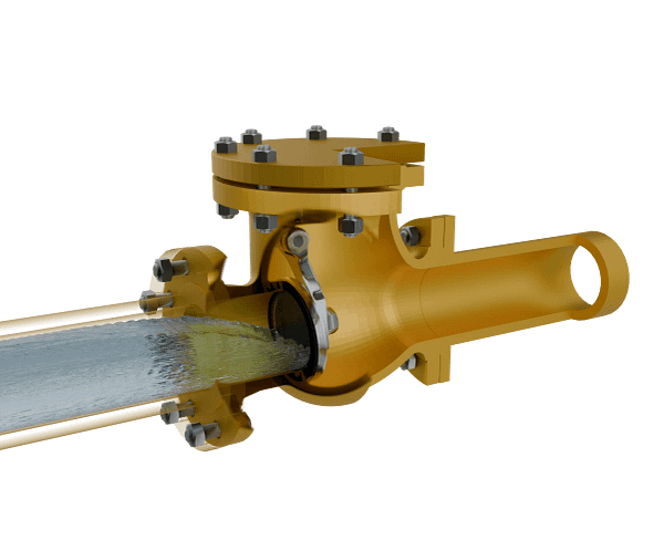 旋启式止回阀三维动画 内部密封防倒流特写图 旋启式止回阀三维动画 内部密封防倒流特写图