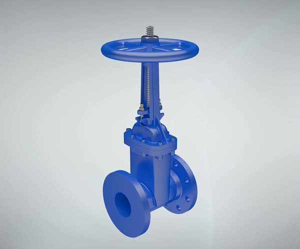 gate-valve-3d-animation-overall-appearance 手动闸阀|整体展示短视频素材