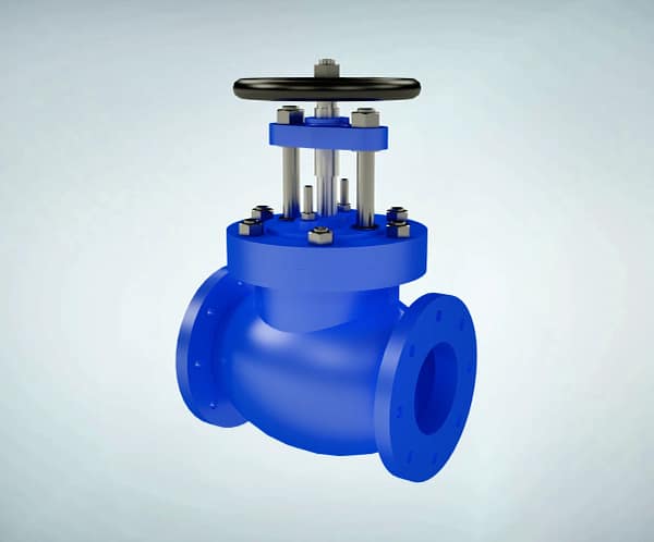 globe-valve-3d-animation-overall-appearance 截止阀|整体展示短视频素材