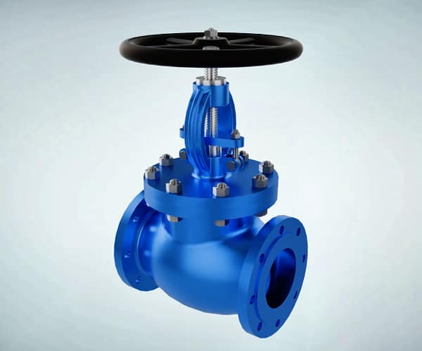 globe-valve-internal-structure-3d-animation-overall-appearance 截止阀|整体展示短视频素材