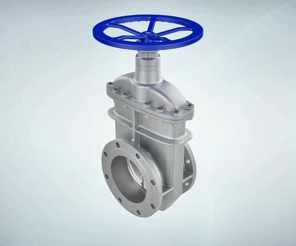 inside-screw-non-rising-stem-gate-valve-3d-animation-overall-appearance 暗杆闸阀|整体展示短视频素材