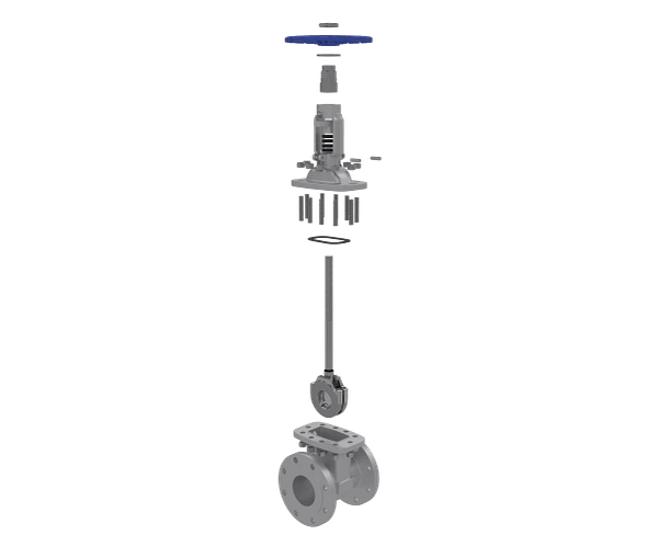 outside-screw-yoke-gate-valve-3d-animation-exploded-view 明杆闸阀|组装演示短视频素材