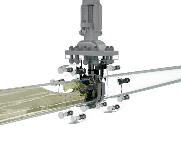 outside-screw-yoke-gate-valve-3d-animation-fluid-close 明杆闸阀|流体模拟短视频素材