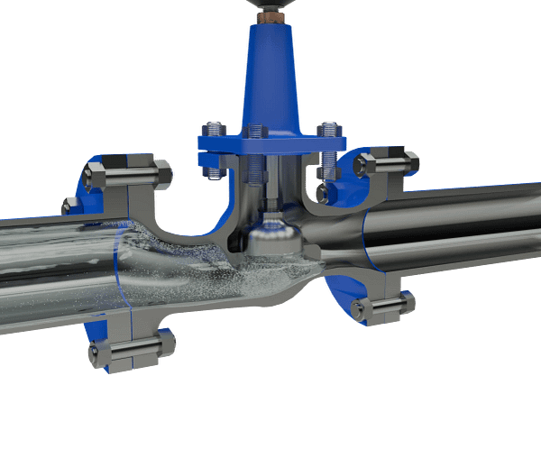 stainless-steel-osy-globe-valve-3d-animation-fluid-close 截止阀|流体模拟短视频素材