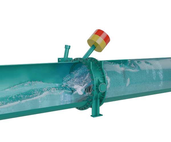 weight-hammer-butterfly-valve-fluid-open 重锤蝶阀|流体模拟短视频素材