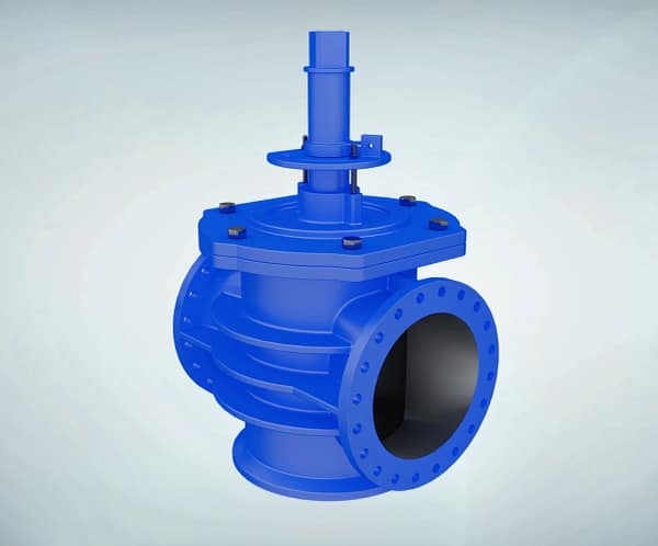 eccentric-plug-valve-internal-structure-3d-animation-overall-appearance 偏心旋塞阀|整体展示短视频素材