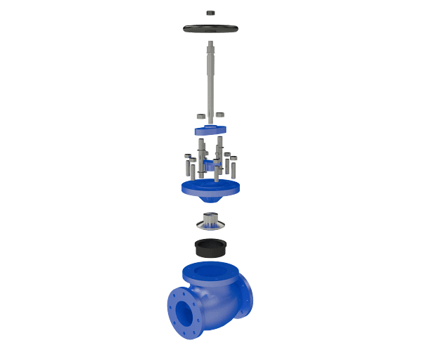 globe-valve-3d-animation-exploded-view 截止阀|组装演示短视频素材